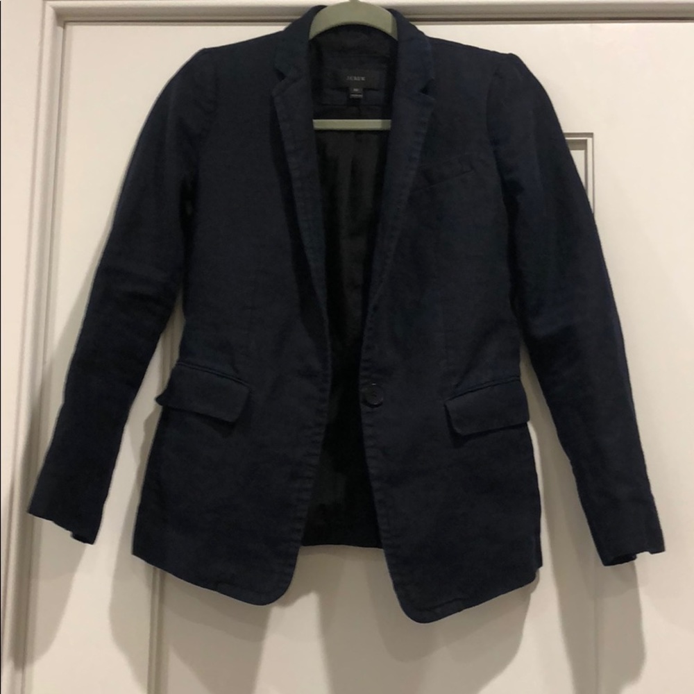 J. Crew 100% linen blazer in 00